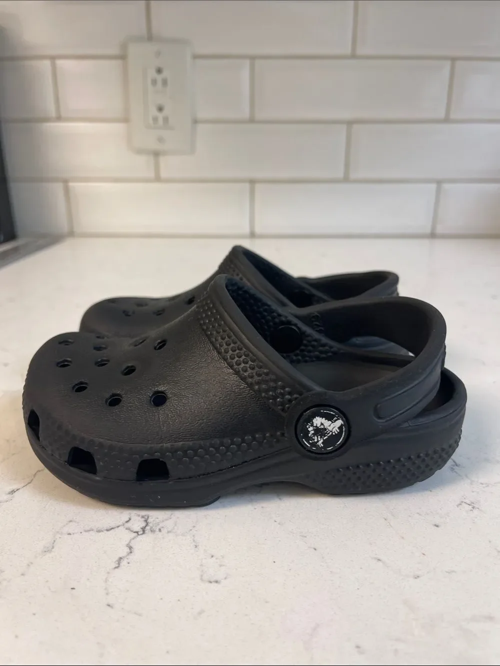Crocs Kids' Classic Clog Black Size 8 Toddler